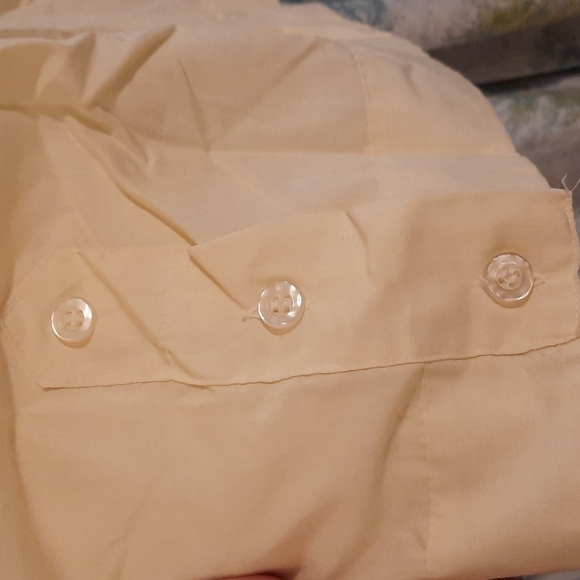 Cream button up Vintage Cuban style 1970's,  scarface style - Picture 8 of 9